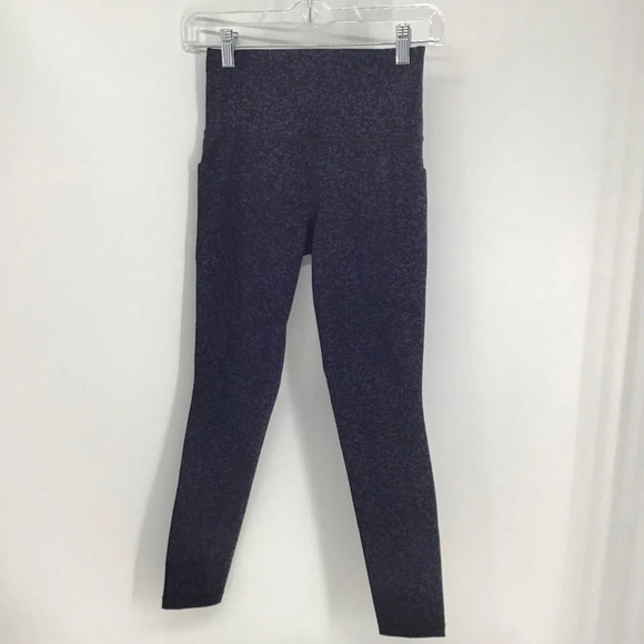 Athleta Women’s Salutation Gravel Pocket Athletic Leggings Black/Blue Size XS - Picture 2 of 8